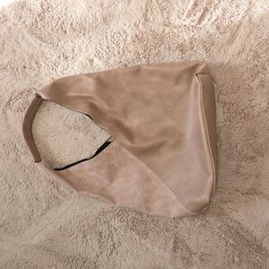 Stylish Tan Leather Hobo Bag